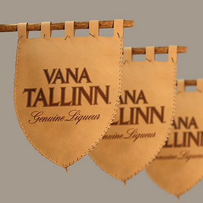 Liviko_flags Engraving to the leather Liviko flags